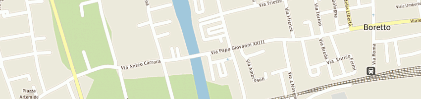 Mappa della impresa manini e c snc di manini ermanno e matteo a BORETTO