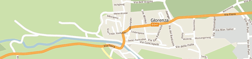 Mappa della impresa macelleria mair - kuenrath roland e co snc a GLORENZA