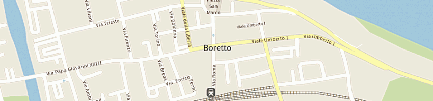 Mappa della impresa gelateria caffetteria teatro a BORETTO
