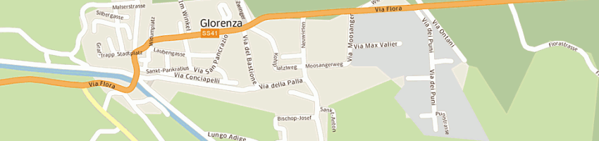 Mappa della impresa ortler-gel sas a GLORENZA