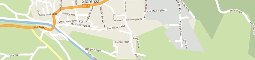 Mappa della impresa trauner josef a GLORENZA
