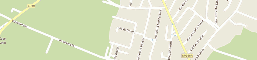 Mappa della impresa officina magnani e c (snc) a REGGIO EMILIA