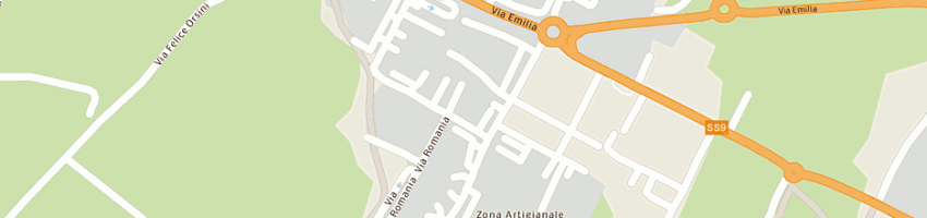Mappa della impresa capelli srl a REGGIO EMILIA