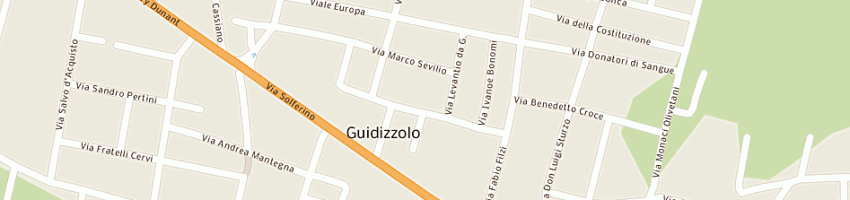 Mappa della impresa mobilificio 2000 di ervetti lino rizzardi claudio e garrini loris snc a GUIDIZZOLO