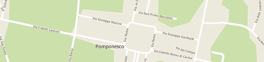 Mappa della impresa segheria imballaggi battisacchi snc a POMPONESCO