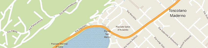 Mappa della impresa pizzeria ristorante la bussola a TOSCOLANO MADERNO