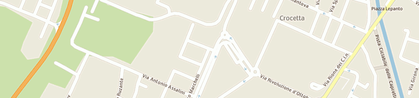 Mappa della impresa rtm di treccani paola e c snc a REGGIO EMILIA