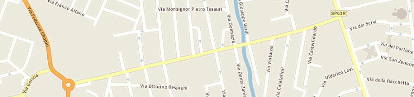 Mappa della impresa bar gelateria gorizia a REGGIO EMILIA