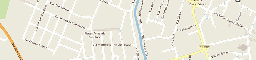 Mappa della impresa circolo arci dalmazia a REGGIO EMILIA