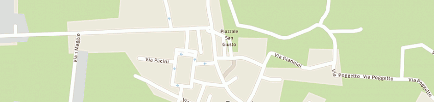 Mappa della impresa giusti oriana ec sas gelateria pineta 2 a PORCARI