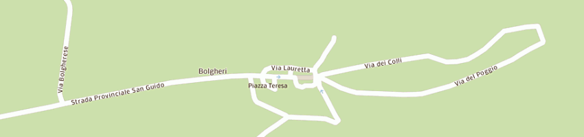 Mappa della impresa bar enoteca tognoni francesco a CASTAGNETO CARDUCCI