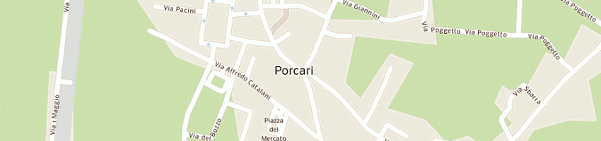 Mappa della impresa pizzeria gelateria cri - cri a PORCARI