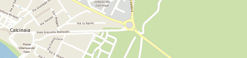 Mappa della impresa agenzia immobiliare nova casa srl a CALCINAIA