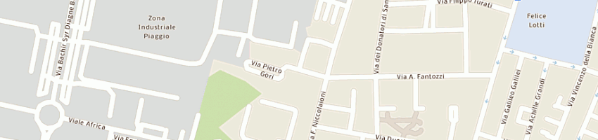 Mappa della impresa associazione professionale the valentino di gorini elena e dalla valle roberta a PONTEDERA