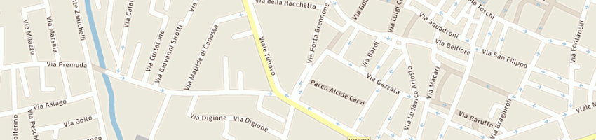 Mappa della impresa autogestione piazza fiume 3 alloggi iacp a REGGIO EMILIA