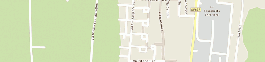 Mappa della impresa panizza gianfranco a GUALTIERI