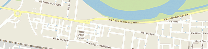 Mappa della impresa enoteca la roccia di meucci andrea e c sas a PONTEDERA