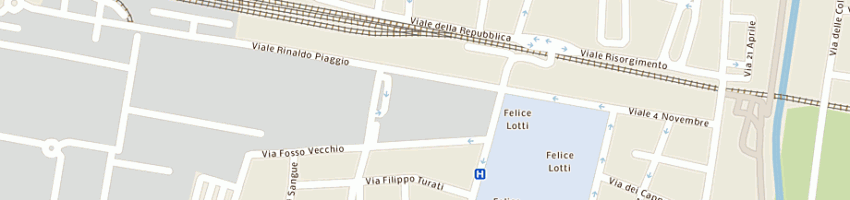 Mappa della impresa cerrai elettronica a PONTEDERA