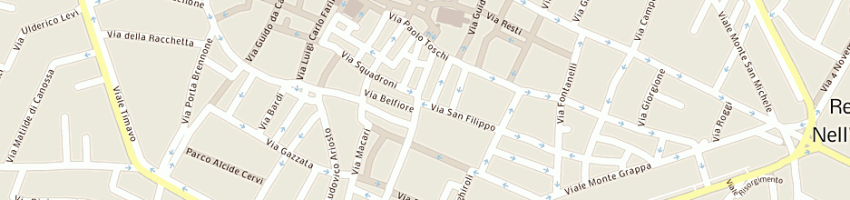 Mappa della impresa chicchi sergio a REGGIO EMILIA