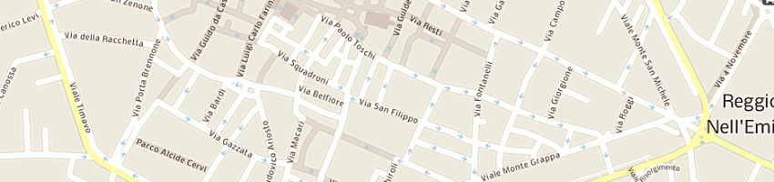 Mappa della impresa terenziani sante a REGGIO EMILIA