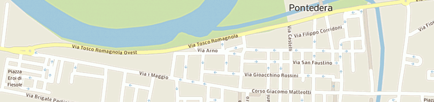 Mappa della impresa caritas sportello osservatorio a PONTEDERA
