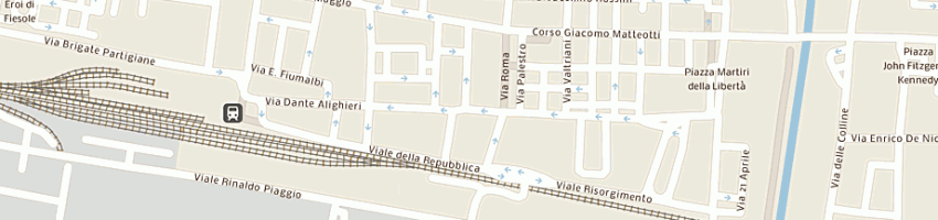 Mappa della impresa partito democratico della sinistra a PONTEDERA