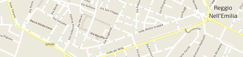 Mappa della impresa carretti claudio a REGGIO EMILIA