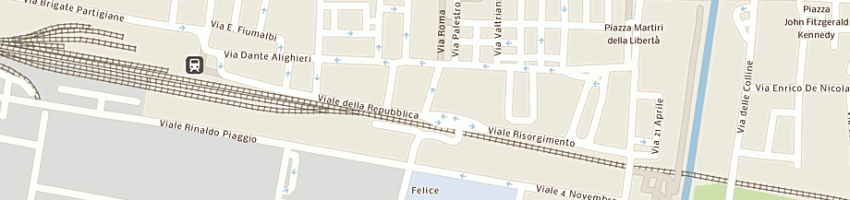 Mappa della impresa prosperi mariella a PONTEDERA
