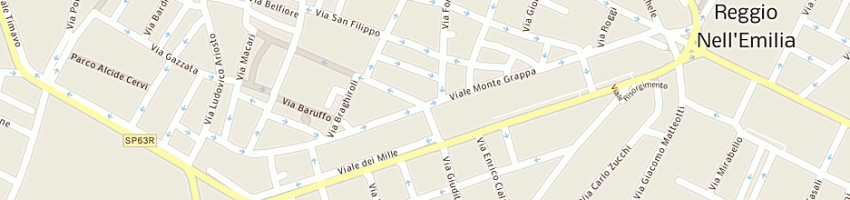 Mappa della impresa acquarone alfonso a REGGIO EMILIA