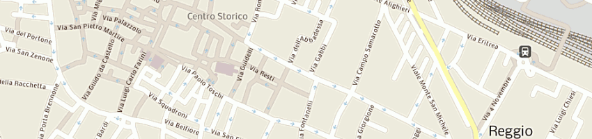 Mappa della impresa favali maura restauro dipinti ed affreschi a REGGIO EMILIA