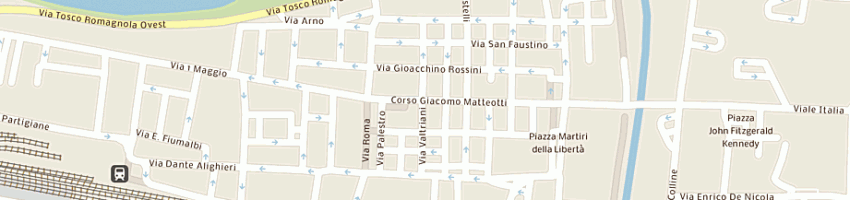 Mappa della impresa moon b srl a PONTEDERA