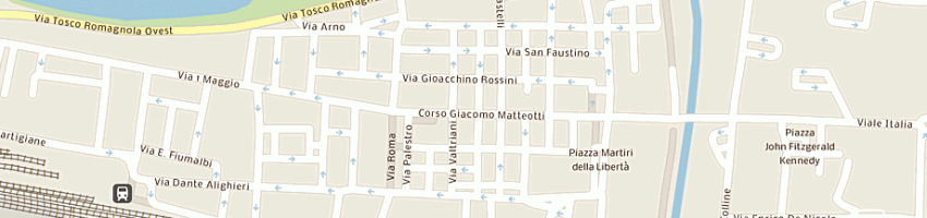 Mappa della impresa magazzini chiarugi snc a PONTEDERA