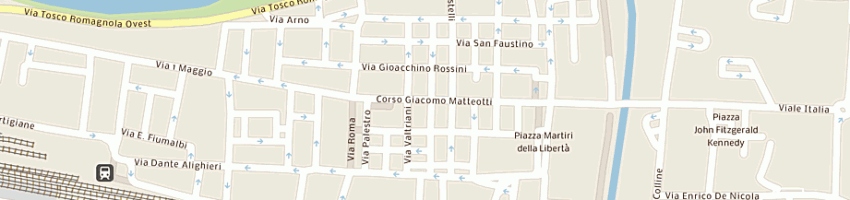 Mappa della impresa farmacia drnanni snc del dr domenico nanni e c a PONTEDERA