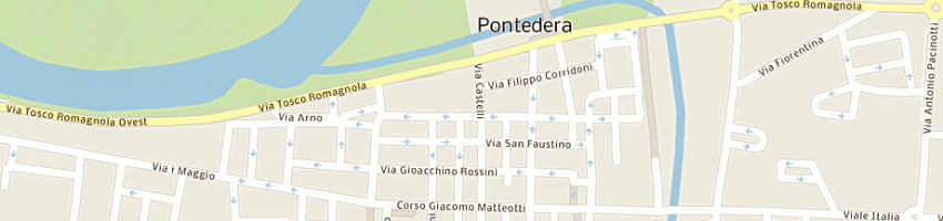 Mappa della impresa venus fratelli pettinelli srl a PONTEDERA