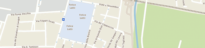 Mappa della impresa gs bellaria cappuccini a PONTEDERA