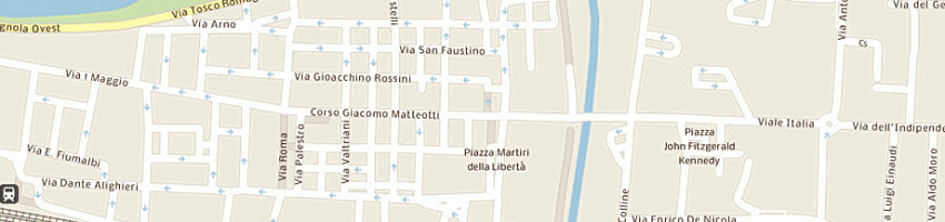 Mappa della impresa farmacia centrale lapucci snc dei dottori renzo e marcella lapucci a PONTEDERA