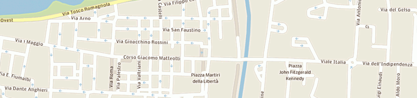 Mappa della impresa blanc di gorini mirella a PONTEDERA