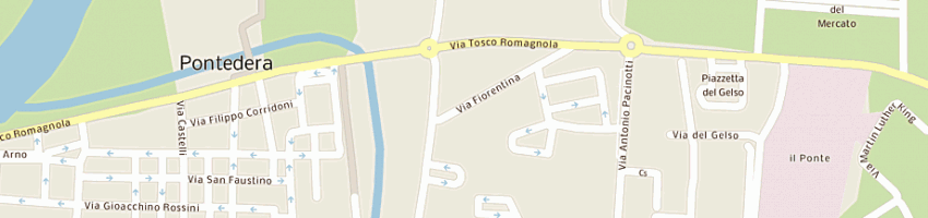 Mappa della impresa fiorentini luigi - reica a PONTEDERA