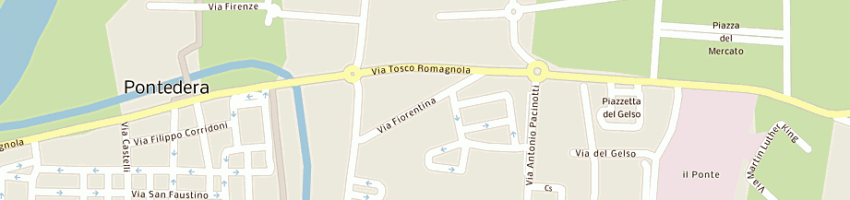 Mappa della impresa avangrafica srl a PONTEDERA
