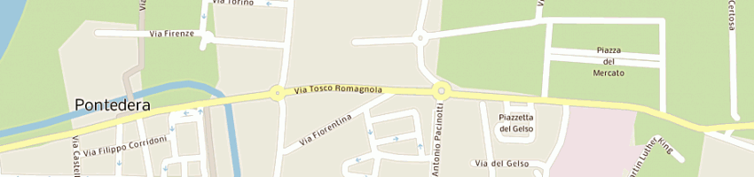 Mappa della impresa panapesca spa a PONTEDERA