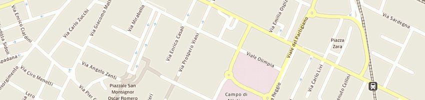 Mappa della impresa centro sociale papa giovanni xxiii a REGGIO EMILIA