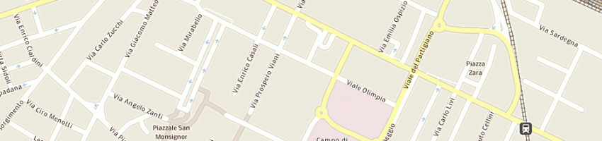 Mappa della impresa mercati silvio a REGGIO EMILIA