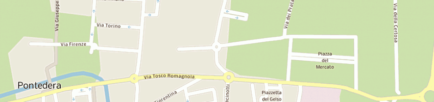 Mappa della impresa tassi alberto a PONTEDERA