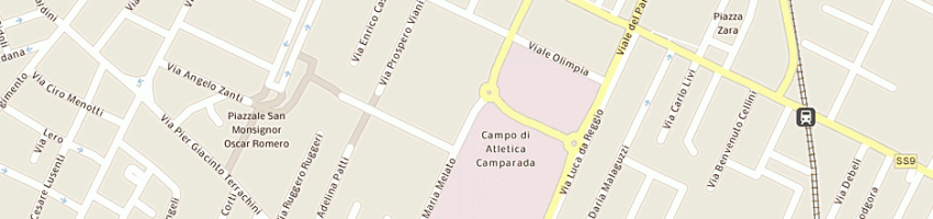 Mappa della impresa studio bm informatica a REGGIO EMILIA