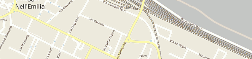 Mappa della impresa mediterraneo general corporation limited srl a REGGIO EMILIA