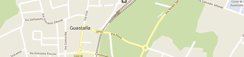Mappa della impresa nobili srl a GUASTALLA