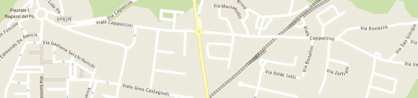 Mappa della impresa ristorante la briciola a GUASTALLA