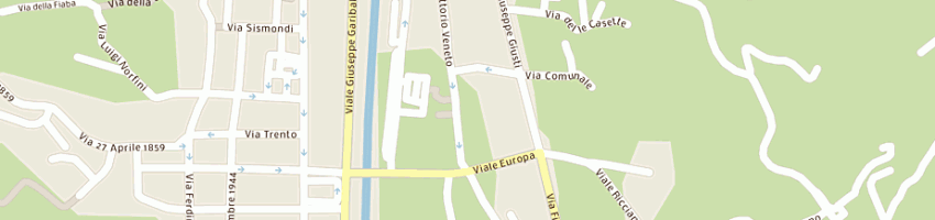 Mappa della impresa autopescia snc a PESCIA
