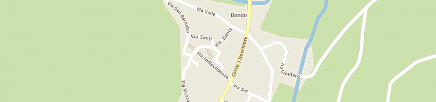 Mappa della impresa rossi lino a BONDO