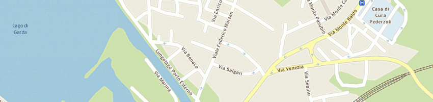 Mappa della impresa aisha music - edizioni musicali snc di dall'ora sergio e c a PESCHIERA DEL GARDA
